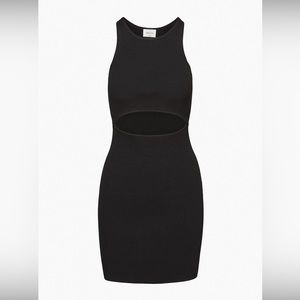 Wilfred Free Cut-Out Knit Tank Mini Dress